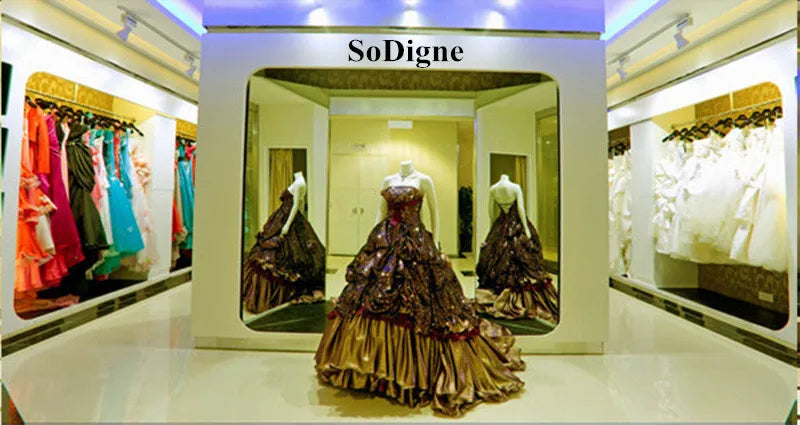 Customized Spaghetti Strap Saudi Arabia Holiday Style A-Line satin Evening Dresses Luxury Floor-Length Party Dress SoDigne Gowns