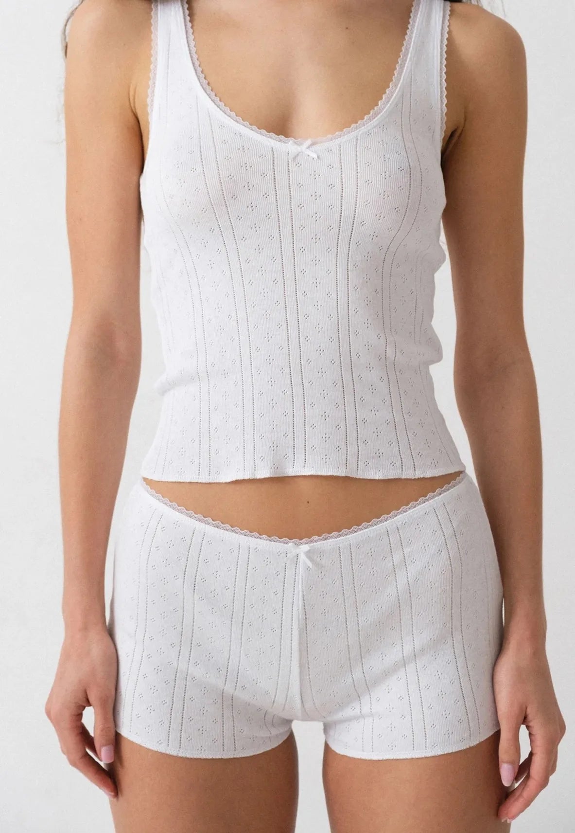 coucou New Organic Cotton Soft Strapless Backless V-Neck Short Set