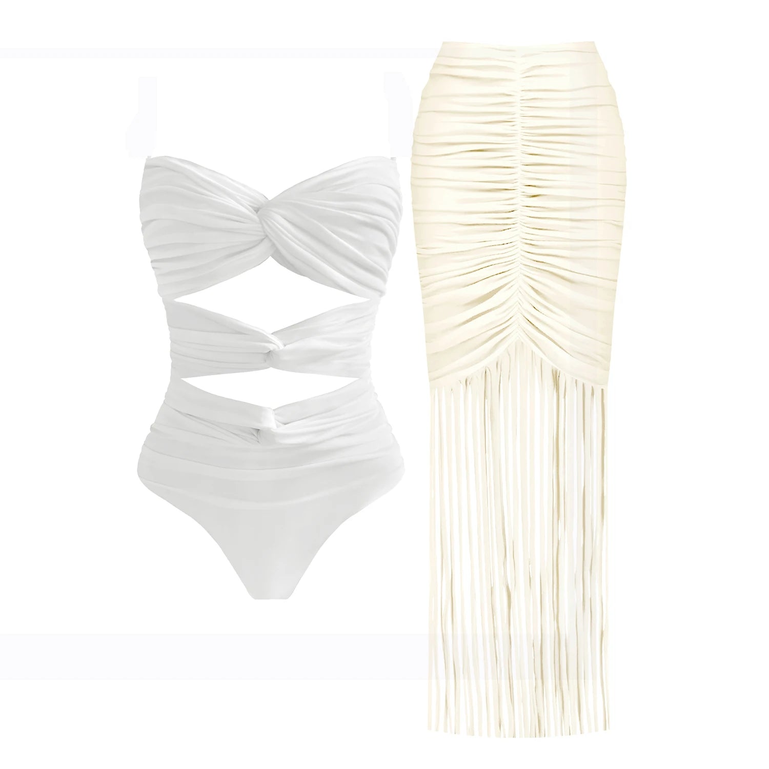 Hollow Out One Piece Swimsuit Sexy Women Swimwear Off Shoulder Bikinis Female White Summer Suits Sliming Bodysuit Chic Beachwear