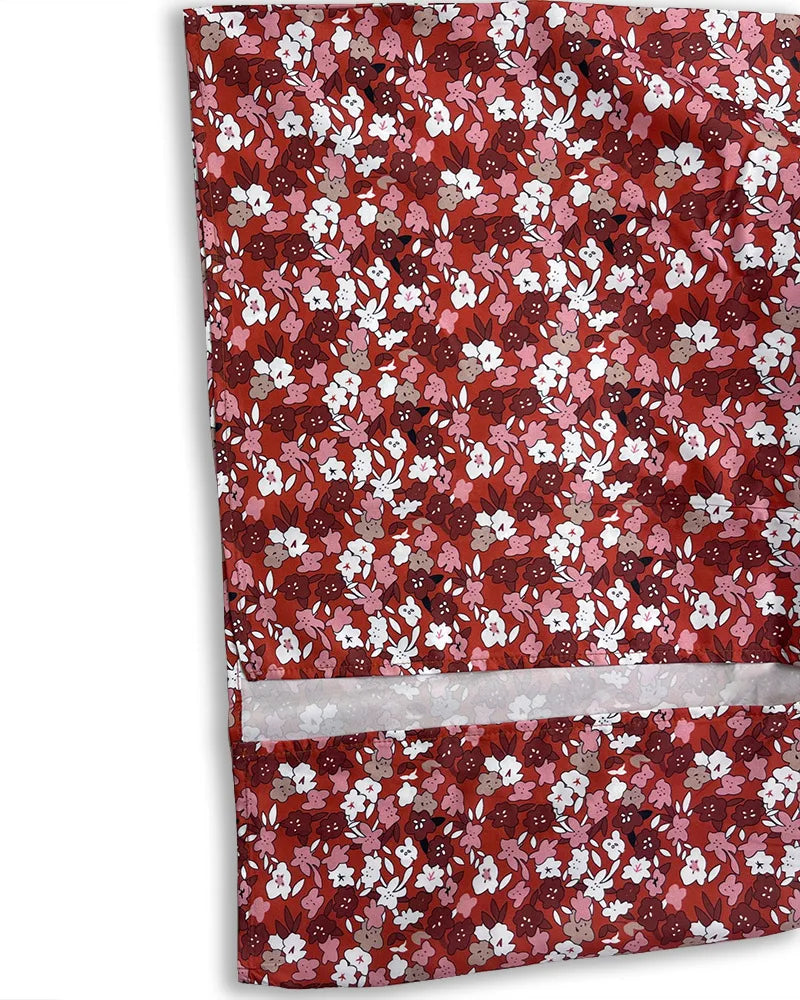 Flower Printed Spaghetti Strap Dresses For Women Sexy Low Cut Beach Party Slim Slit Dress Chic Bodycon Lady Sleeveless Vestidos