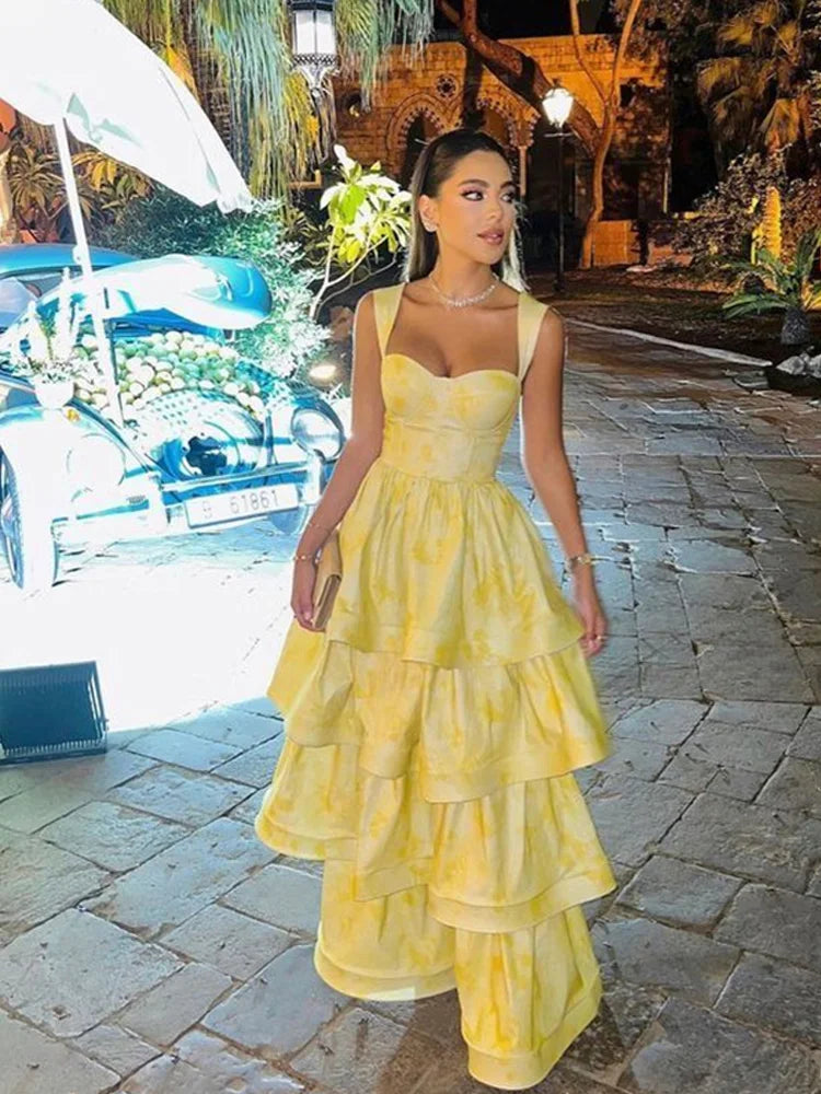 Customized Spaghetti Strap Saudi Arabia Holiday Style A-Line satin Evening Dresses Luxury Floor-Length Party Dress SoDigne Gowns