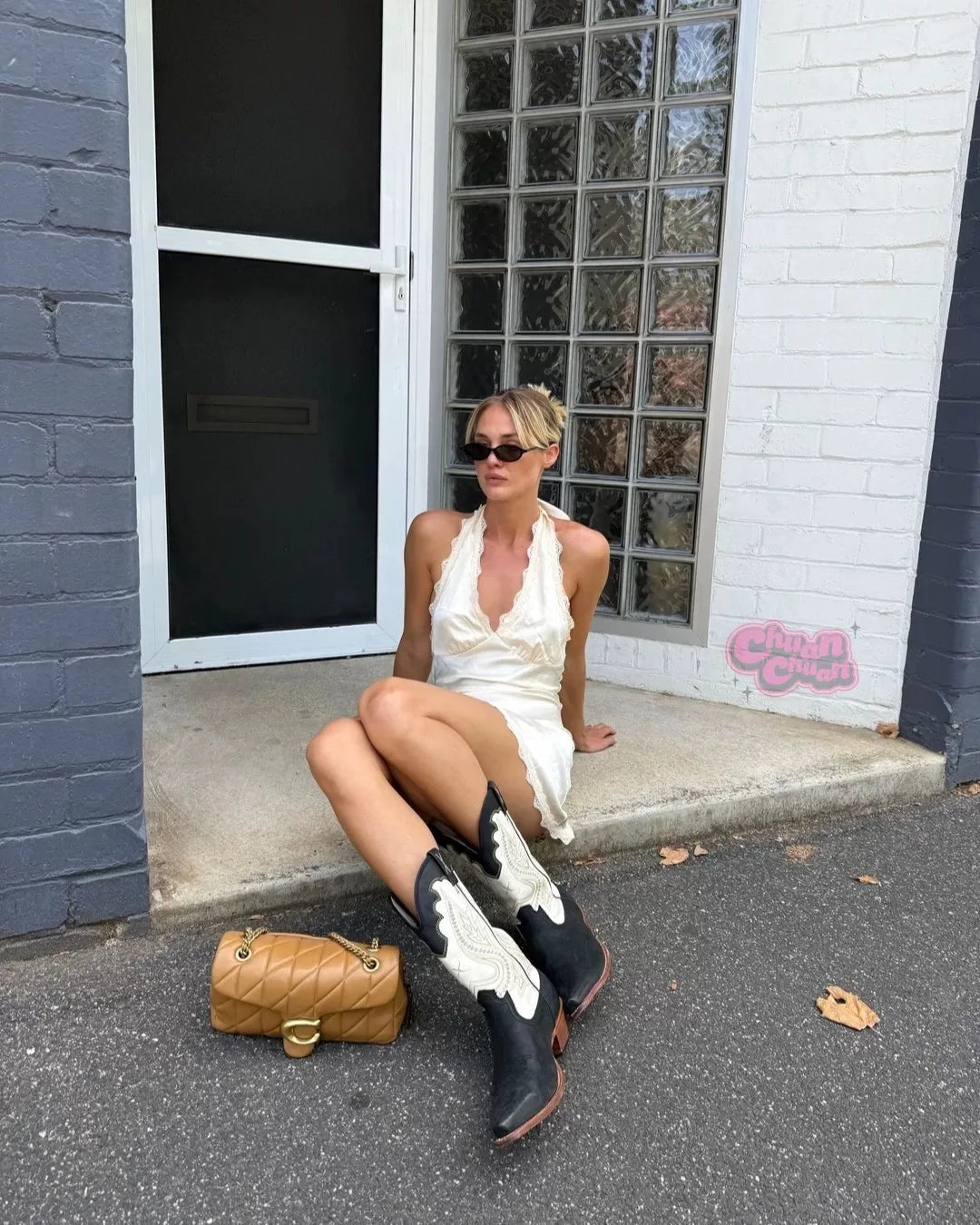 Lioness satin silk halter neck dress backless short skirt holiday dress