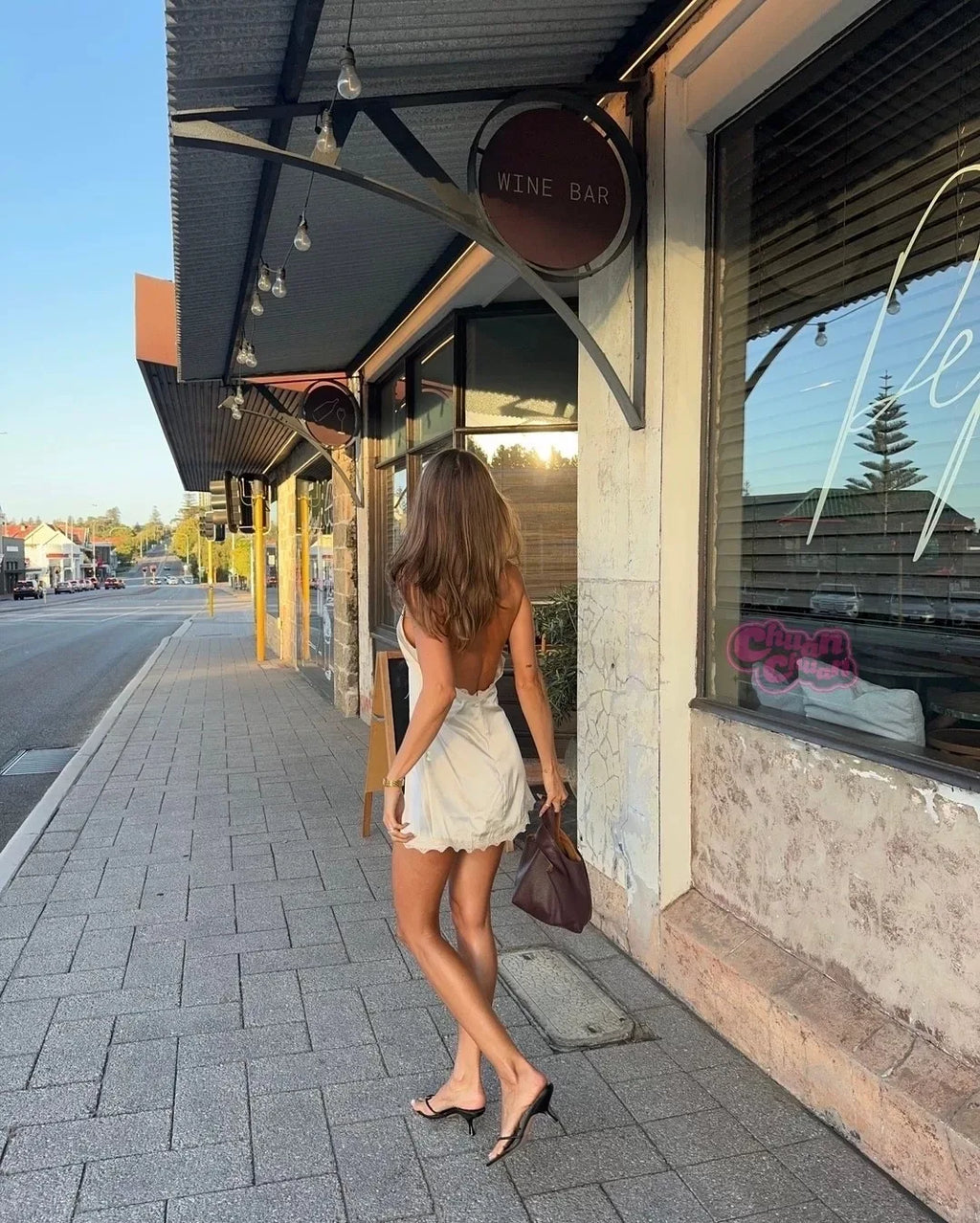 Lioness satin silk halter neck dress backless short skirt holiday dress