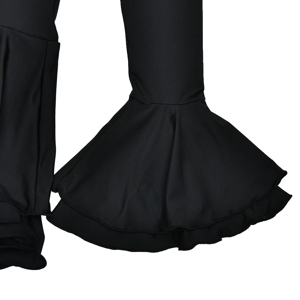 Absobe Women's A-Line Bodycon Mini Dress Ruffle Hem V-Neck Asymmetrical Buttons Long Sleeve Short Dress Party Streetwear Outfits