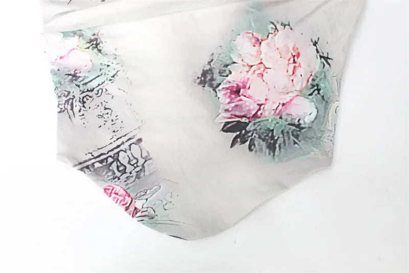 Sexy Holiday Retro Printed Top And Skirt Hot Girl Vest Skirt Women Fashion Suit Sleeveless Slim Beach Vacation 2 Piece Set